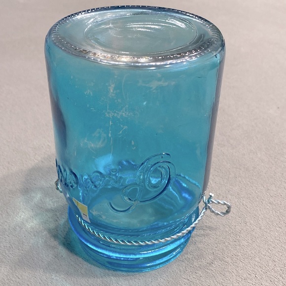 New Classic Preserves Blue Glass Canister Storage Jar Size 6" ! - Picture 5 of 8